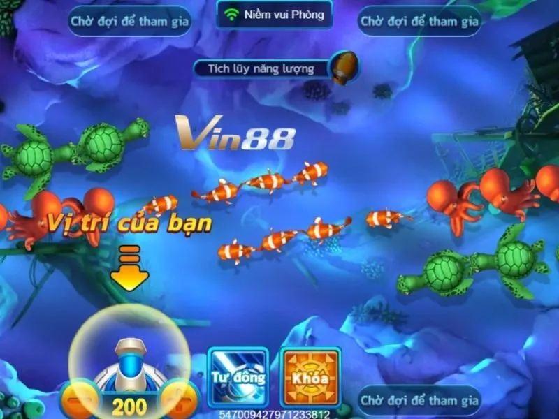 Bombing Fishing Vin88 thuộc dòng game bắn cá đổi thưởng