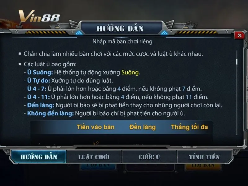 Luật chơi bài Chắn được hướng dẫn chi tiết trên Vin88
