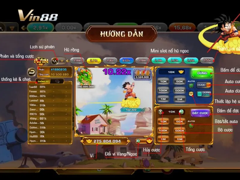 Songoku tại Vin88 có hướng dẫn chơi dễ hiểu