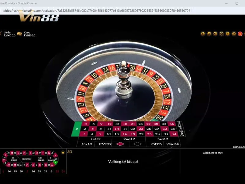 Auto Roulette Vip chơi cò quay tự động