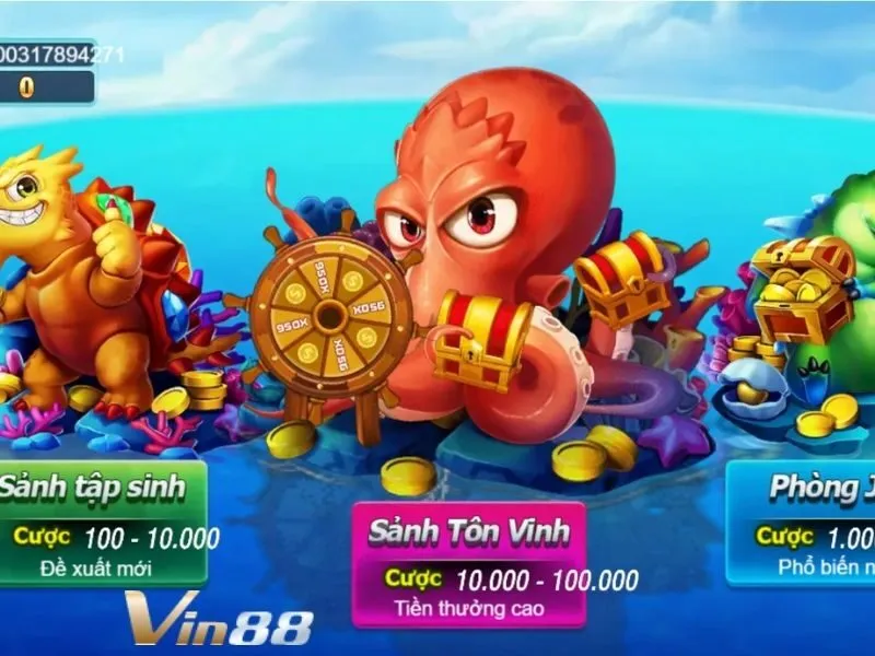 Bắn cá Mega Fishing Vin88 được cải tiến từ thể loại truyền thống