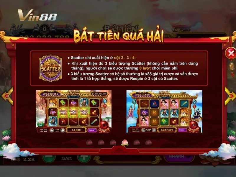 Bát tiên quá hải có nhiều vòng chơi hấp dẫn