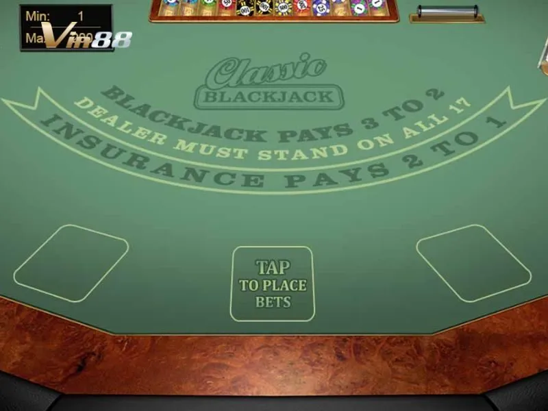 Classic Blackjack Vin88 là phiên bản bài Blackjack huyền thoại