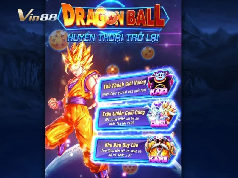 Dragon Ball Vin88 chơi nổ hũ thu thập ngọc rồng