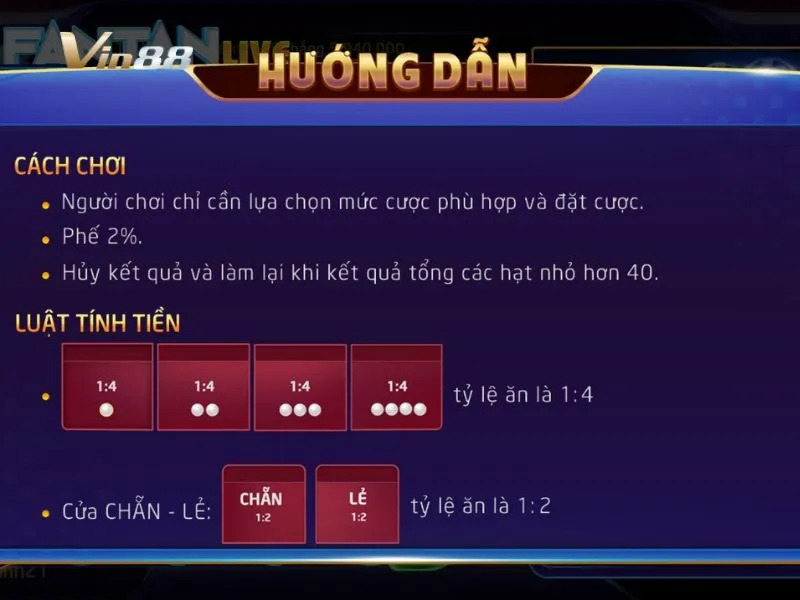 Fan Tan Livestream là game đếm số hạt
