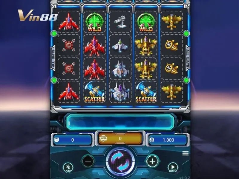 Giao diện game quay cuộn Chiến Cơ Siêu Hạng