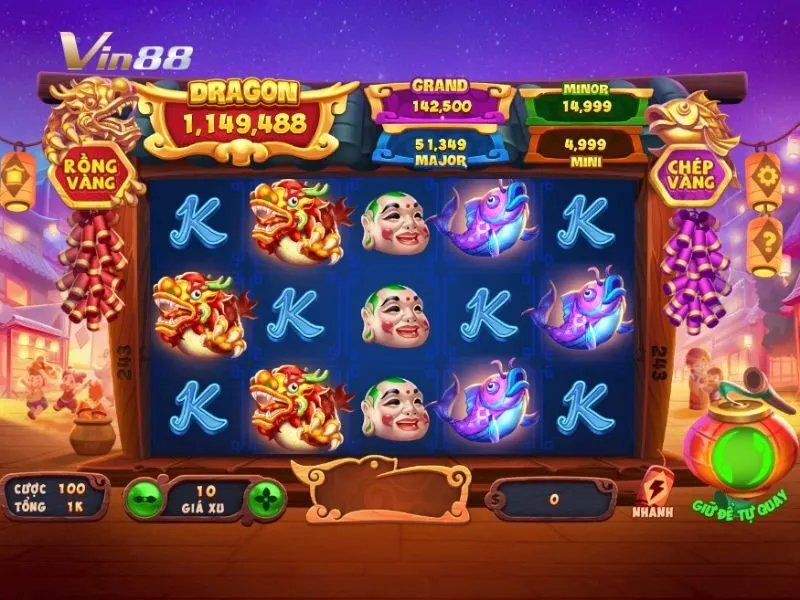 Giao diện game quay cuộn Hội Phá Đêm Trăng