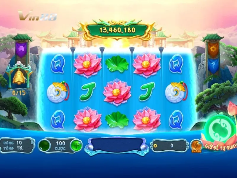 Giao diện game quay cuộn Long Môn