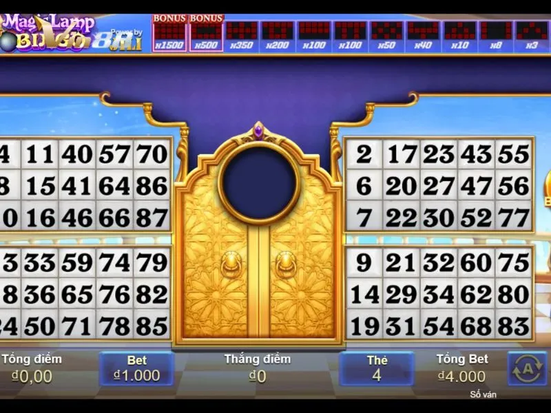 Giao diện trò chơi Magic Lamp Bingo tại Vin88