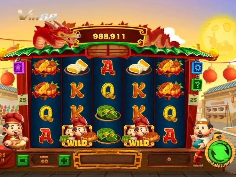 Hình ảnh giao diện game quay cuộn Phá cỗ đèn rồng