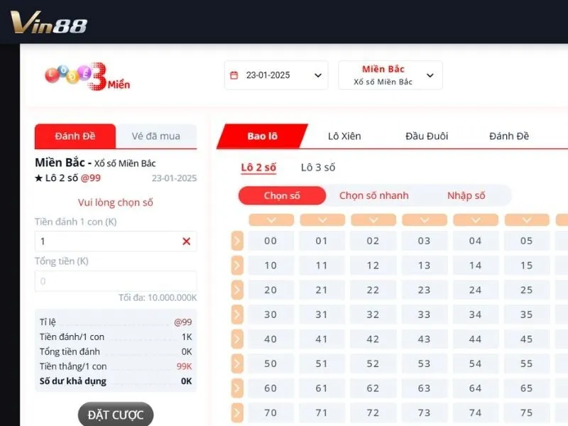 Lô đề 3 miền mang đến tỷ lệ trả thưởng cao