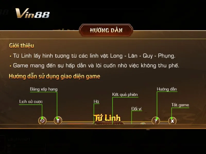 Luật chơi Mini Tứ Linh được hướng dẫn chi tiết