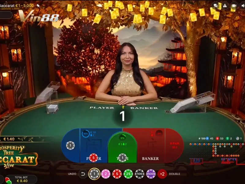 Majestic Bạc là một phiên bản chơi Baccarat Live