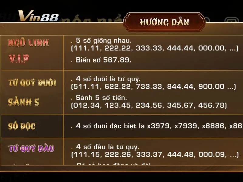 Nhận thưởng theo biển số đẹp quay được