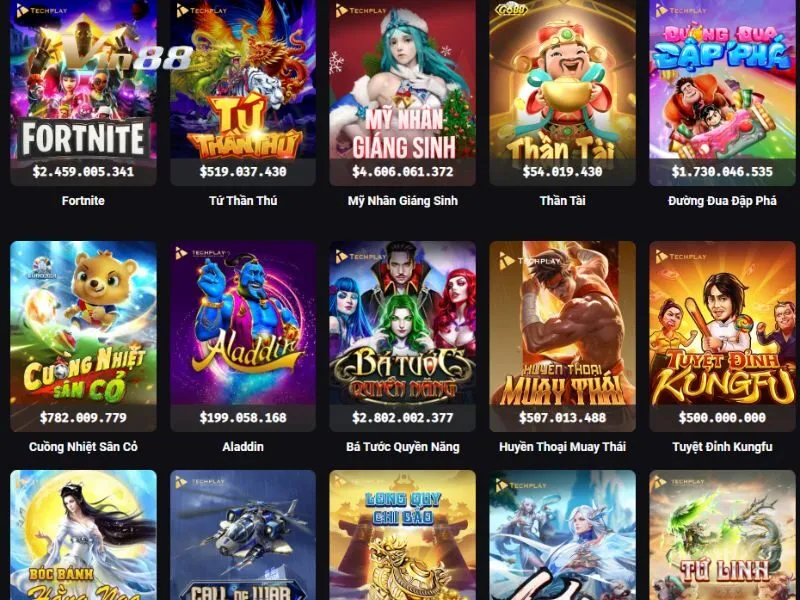 Nổ hũ trúng Jackpot thưởng siêu lớn tại Vin88