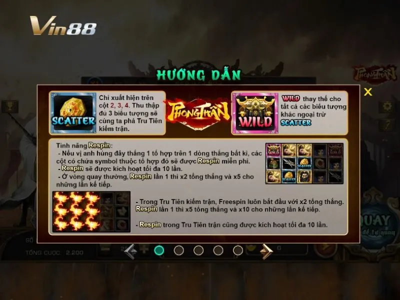 Phong Thần nằm tại sảnh nổ hũ Techplay của Vin88