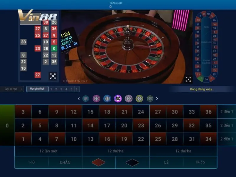 Roulette Bất Tử Vin88 là một phiên bản cò quay sòng bạc thú vị