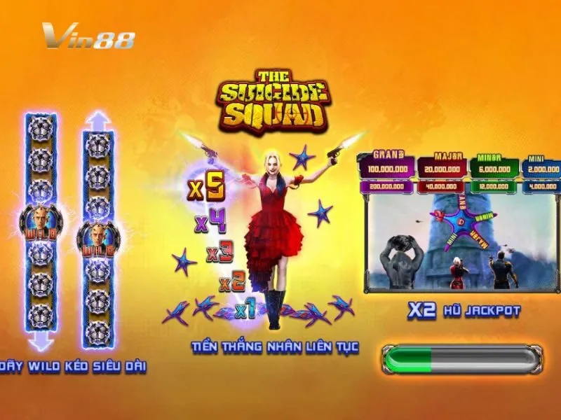 Suicide Squad Vin88 là game nổ hũ ấn tượng