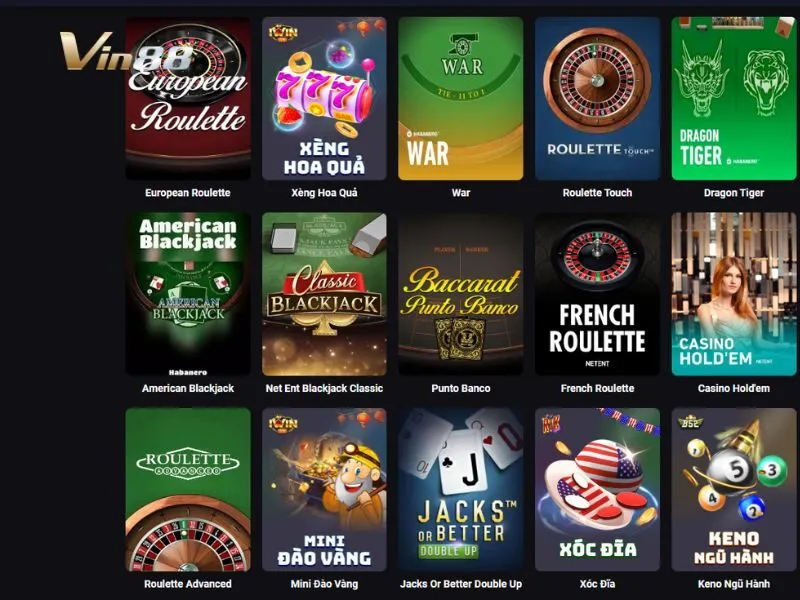 Tham gia American Blackjack tại danh mục Table game