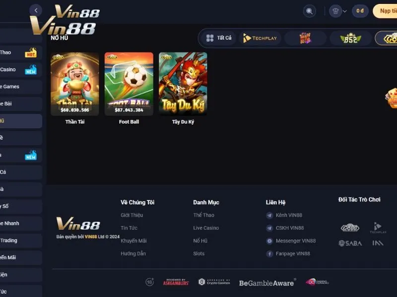 Thoải mái lựa chọn game nổ hũ hay từ các nhà cung cấp uy tín