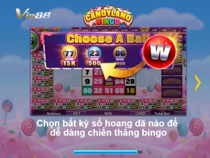 Tìm hiểu luật chơi Candyland Bingo được hướng dẫn