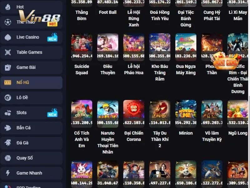 Tìm Minion trên danh mục game Nổ Hũ